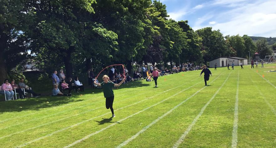 P7 Girls Skipping Race 2 